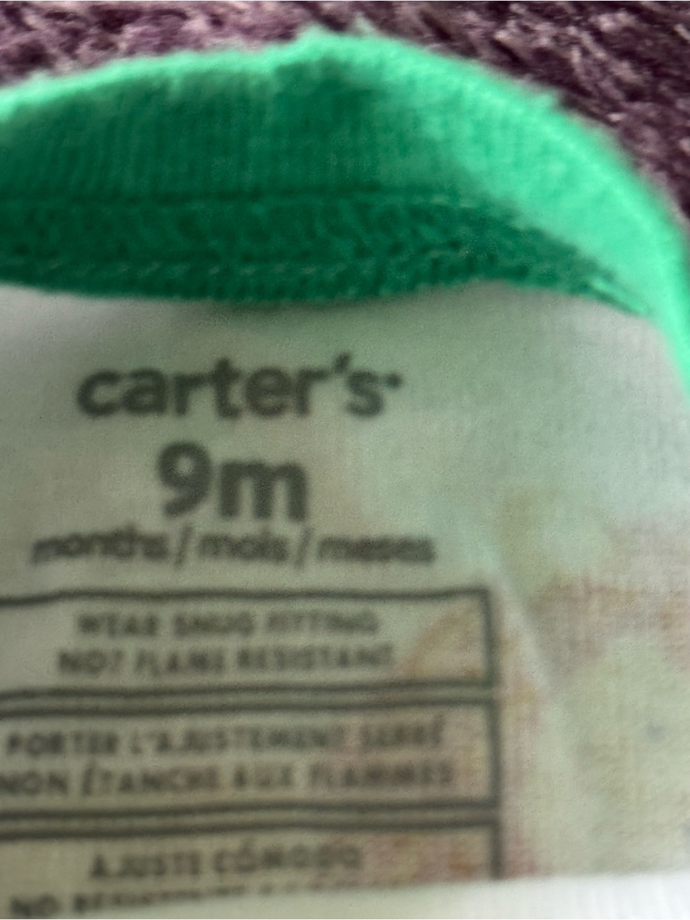 NWOT Carter’s Infant 2 Piece Set with Colorful Jungle Animals, Super Soft, 9M - Picture 2 of 2